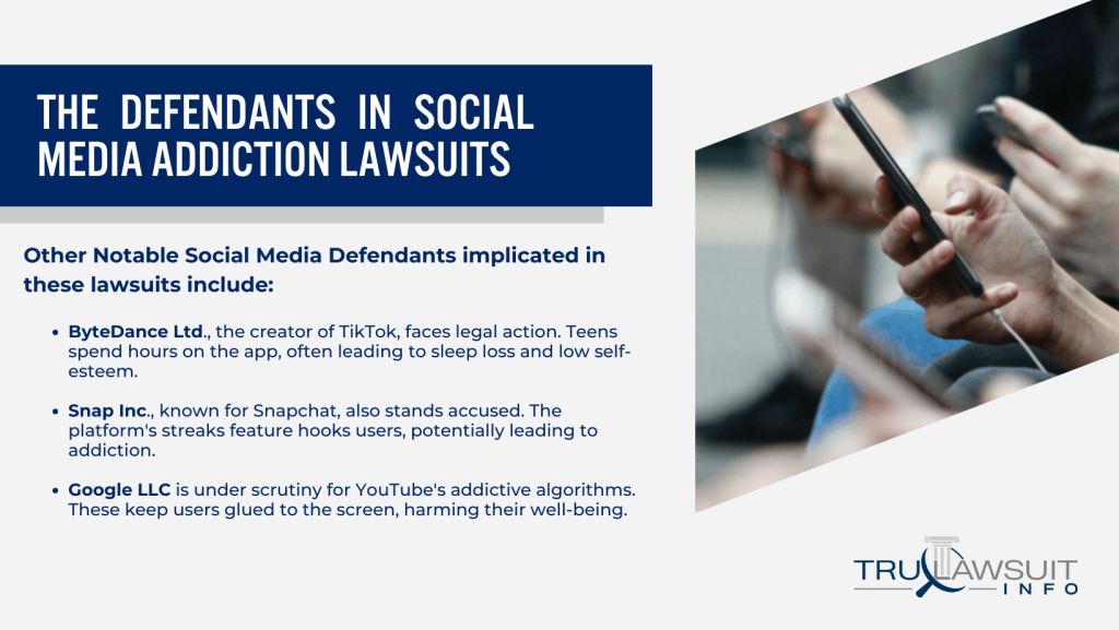 The Defendants in Social Media Addiction Lawsuits