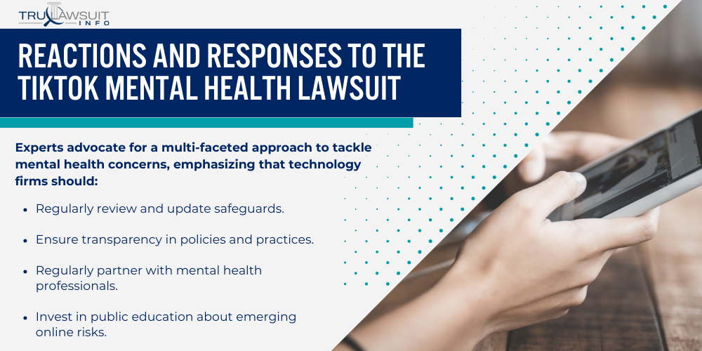 Reactions and Responses to the TikTok Mental Health Lawsuit