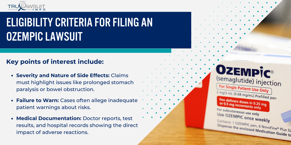 Eligibility Criteria for Filing an Ozempic Lawsuit
